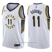Maglia Indiana Pacers Domantas Sabonis #11 Association 2017-18 Bianco