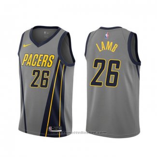 Maglia Indiana Pacers Jeremy Lamb #26 Citta 2019-20 Grigio