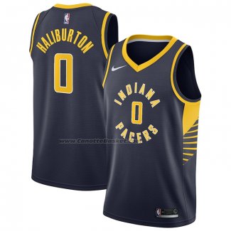 Maglia Indiana Pacers Tyrese Haliburton #0 Icon 2022-23 Blu