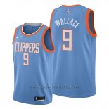 Maglia Los Angeles Clippers Tyrone Wallace #9 Citta Edition Blu
