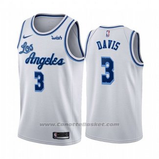 Maglia Los Angeles Lakers Anthony Davis #3 Classic 2019-20 Bianco