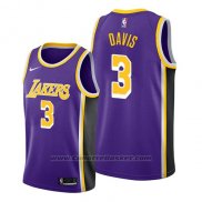 Maglia Los Angeles Lakers Anthony Davis #3 Statement 2019 Viola
