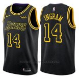 Maglia Los Angeles Lakers Brandon Ingram #14 Citta 2018 Nero