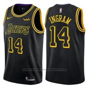 Maglia Los Angeles Lakers Brandon Ingram #14 Citta 2018 Nero