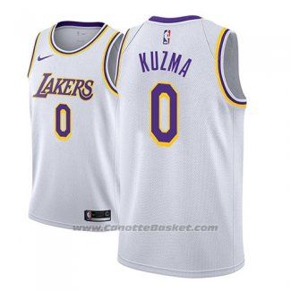 Maglia Los Angeles Lakers Kyle Kuzma #0 Association 2018 Bianco