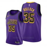 Maglia Los Angeles Lakers Reggie Bullock #35 Citta Viola