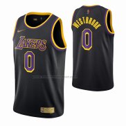 Maglia Los Angeles Lakers Russell Westbrook NO 0 Statement 2021-22 Nero