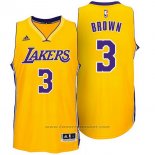 Maglia Los Angeles Lakers Shannon Brown #3 Giallo