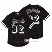 Maglia Manga Corta Los Angeles Lakers Magic Johnson #32 Nero