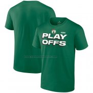 Maglia Manica Corta Boston Celtics 2023 NBA Playoffs Verde