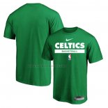 Maglia Manica Corta Boston Celtics Practice Performance 2022-23 Verde