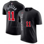 Maglia Manica Corta Chicago Bulls Demar Derozan Citta 2023-24 Nero