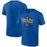 Maglia Manica Corta Dallas Mavericks 2024 Western Conference Champions Layup Drill Blu
