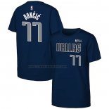Maglia Manica Corta Dallas Mavericks Luka Doncic 2024 NBA Finals Blu