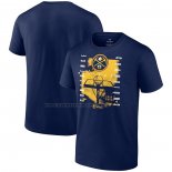 Maglia Manica Corta Denver Nuggets 2023 Western Conference Champions Free Throw Courtside Blu