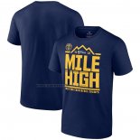 Maglia Manica Corta Denver Nuggets 2023 Western Conference Champions Spin Hometown Mantra Blu