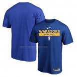 Maglia Manica Corta Golden State Warriors Practice Performance 2022-23 Blu