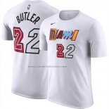 Maglia Manica Corta Miami Heat Jimmy Butler Citta 2022-23 Bianco