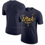 Maglia Manica Corta Utah Jazz Nero