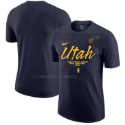 Maglia Manica Corta Utah Jazz Nero