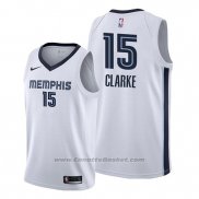 Maglia Memphis Grizzlies Brandon Clarke #15 Association Bianco