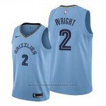 Maglia Memphis Grizzlies Delon Wright #2 Statement Blu