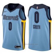 Maglia Memphis Grizzlies Jamychal Green #0 Statement 2017-18 Blu