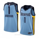 Maglia Memphis Grizzlies Kyle Anderson #1 Statement 2018 Blu