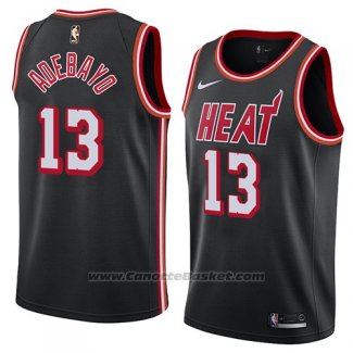 Maglia Miami Heat Bam Adebayo #13 Classic 2018 Nero