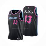 Maglia Miami Heat Bam Adebayo No 13 Citta 2025-26 Nero