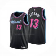 Maglia Miami Heat Bam Adebayo No 13 Citta 2025-26 Nero