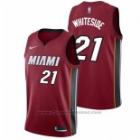 Maglia Miami Heat Hassan Whiteside #21 2017-18 Rosso