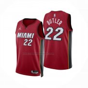 Maglia Miami Heat Jimmy Butler No 22 Statement 2024-25 Rosso