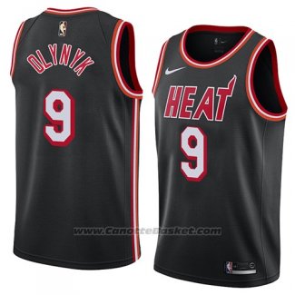 Maglia Miami Heat Kelly Olynyk #9 Classic 2018 Nero