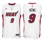 Maglia Miami Heat Luol Deng #9 Bianco