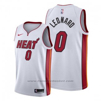 Maglia Miami Heat Meyers Leonard #0 Association Bianco