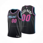 Maglia Miami Heat Personalizzate Citta 2025-26 Nero