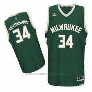 Maglia Milwaukee Bucks Giannis Antetokounmpo #34 Verde