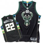 Maglia Milwaukee Bucks Khris Middleton #22 Nero
