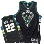 Maglia Milwaukee Bucks Khris Middleton #22 Nero