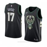 Maglia Milwaukee Bucks Pau Gasol #17 Statement 2018 Nero