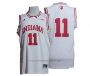 Maglia NCAA Indiana Hoosiers Isiah Thomas #11 Bianco