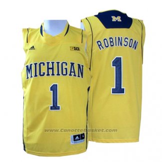 Maglia NCAA Michigan State Spartans Glenn Robinson #1 Giallo