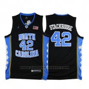 Maglia NCAA North Carolina Tar Heels Jerry Stackhouse #42 Nero