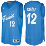 Maglia Natale 2016 Oklahoma City Thunder Steven Adams #12 Blu