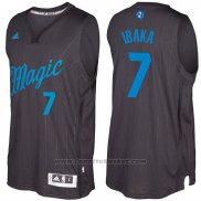 Maglia Natale 2016 Orlando Magic Serge Ibaka #7 Nero