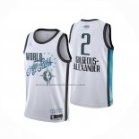 Maglia Nba All Star 2026 Shai Gilgeous Alexander No 2 Bianco