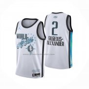 Maglia Nba All Star 2026 Shai Gilgeous Alexander No 2 Bianco