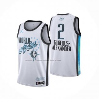 Maglia Nba All Star 2026 Shai Gilgeous Alexander No 2 Bianco