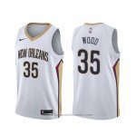 Maglia New Orleans Pelicans Christian Wood #35 Association Bianco
